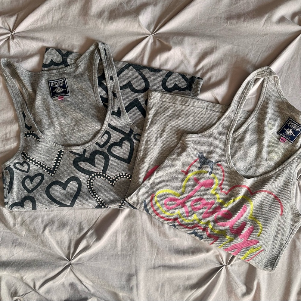 Bundle of TWO Victoria’s Secret PINK tank tops